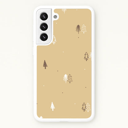 Minimal Christmas Trees Pattern Galaxy S22 Case