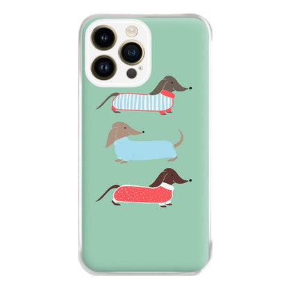 Sausage Dogs in Jumpers Phone Case