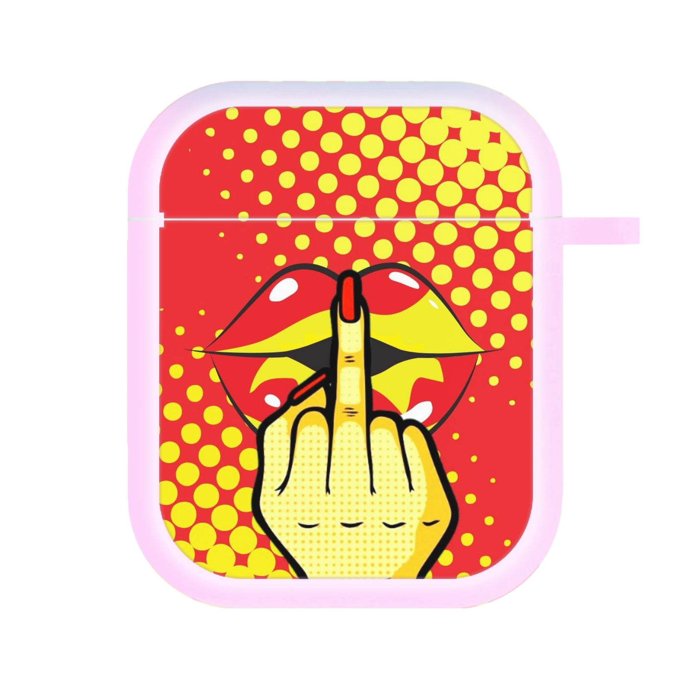 Middle Finger Kiss - Pop Art AirPods Case