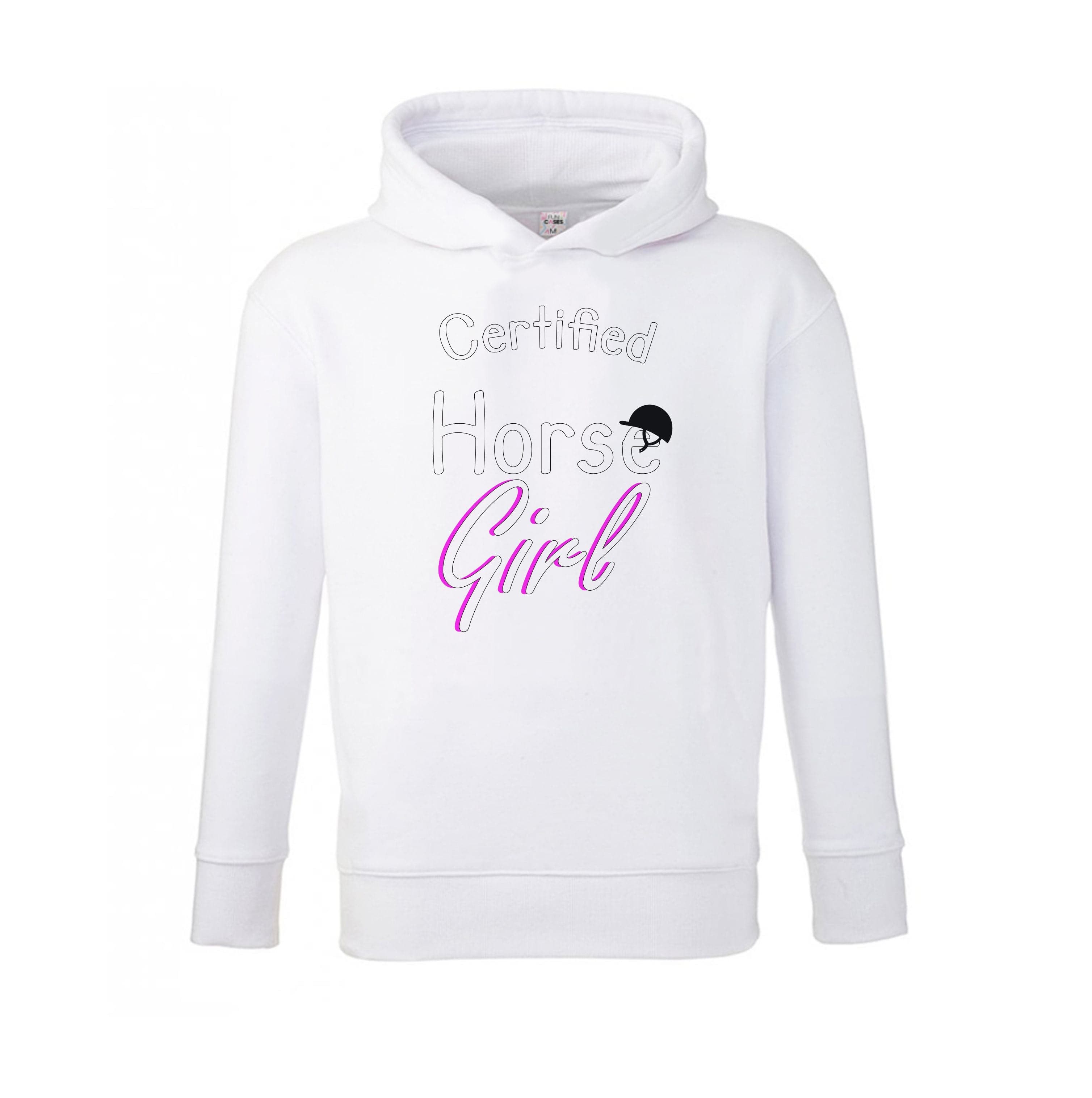 Certified Horse Girl - Horses Kids Hoodie