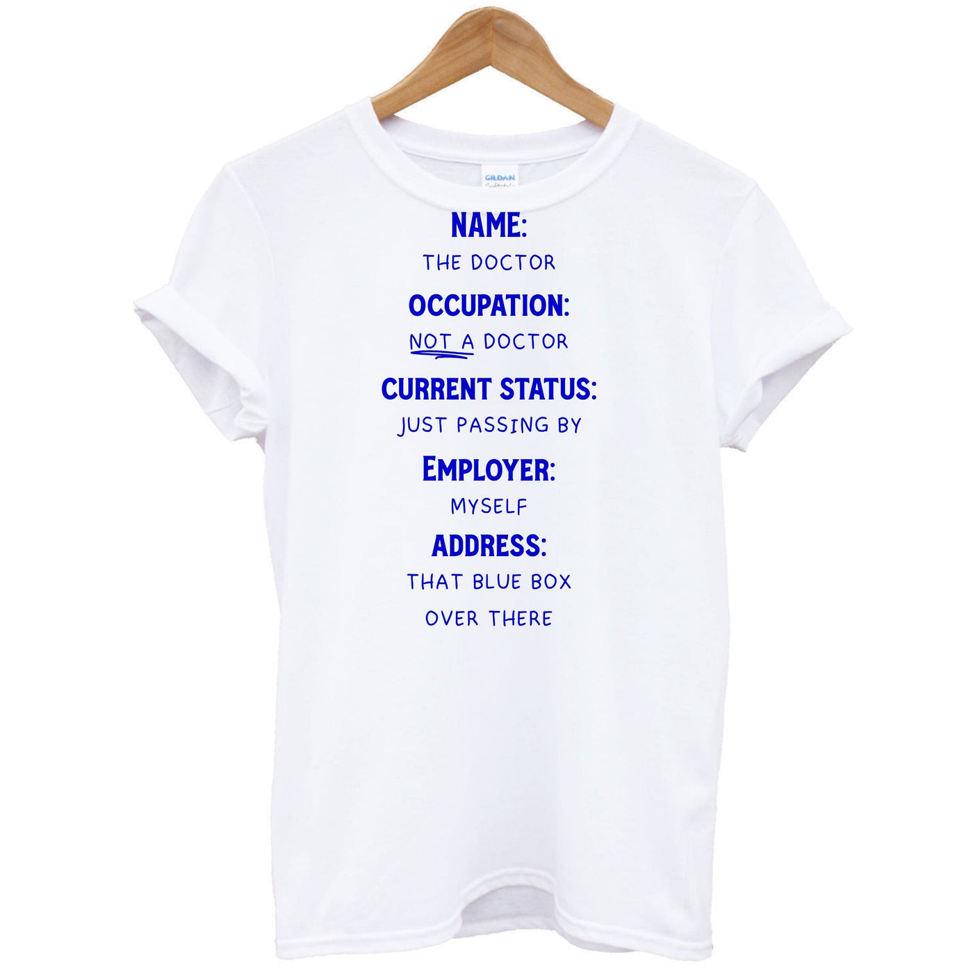 Name And Occupation - Doctor Who T-Shirt