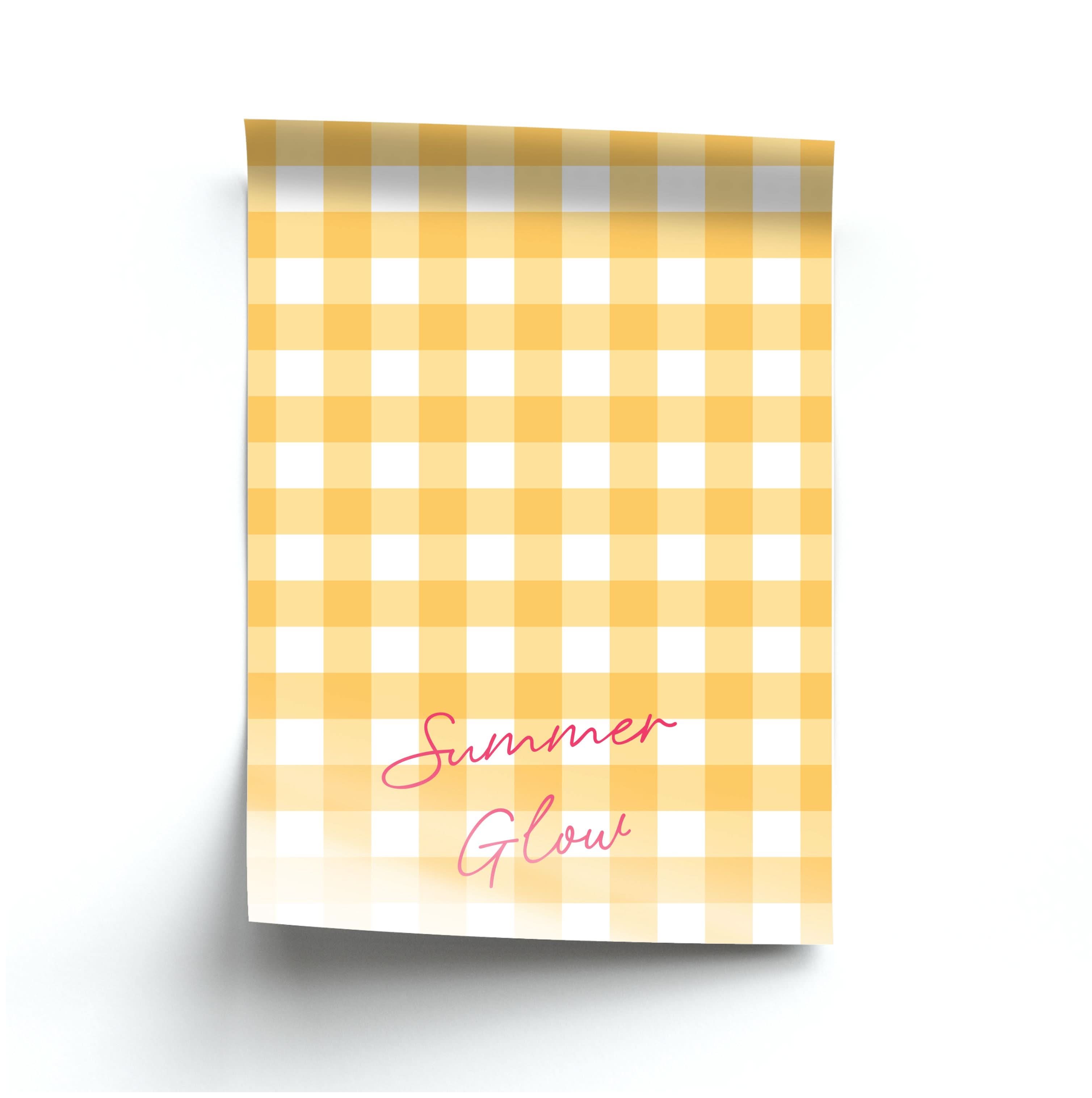 Tartan Summer Glow Poster