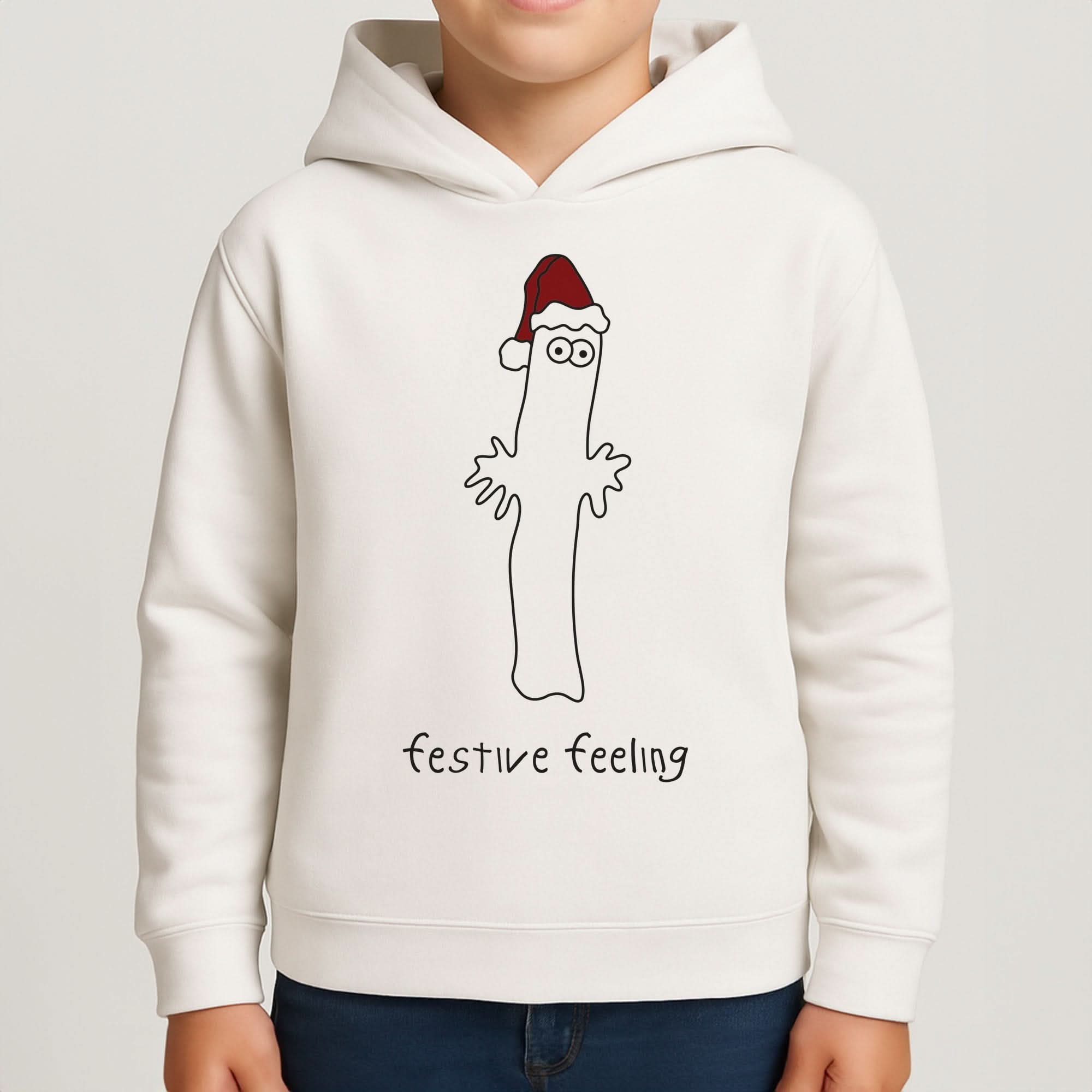 Festive Feeling Wiggly Moom Boys Hoodie