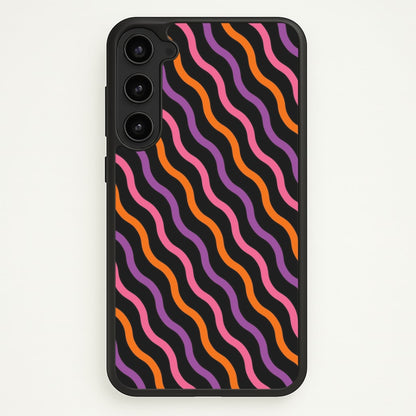 Wavy Abstract Halloween Pattern Galaxy S23 Plus Case