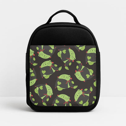 Vampire Frog Pattern  - Halloween Insulated Lunch Bag