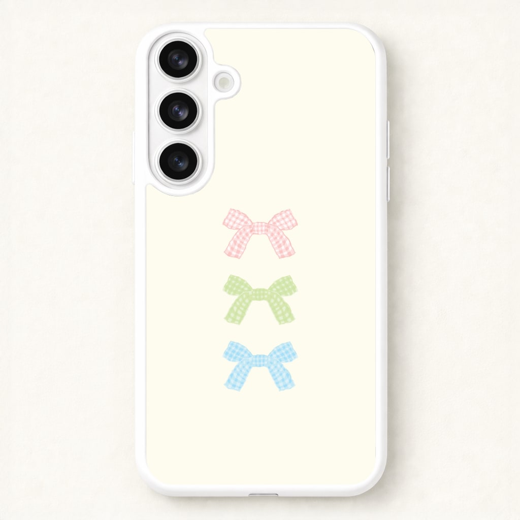 Gingham Tiered Ties Galaxy S26 Plus Case