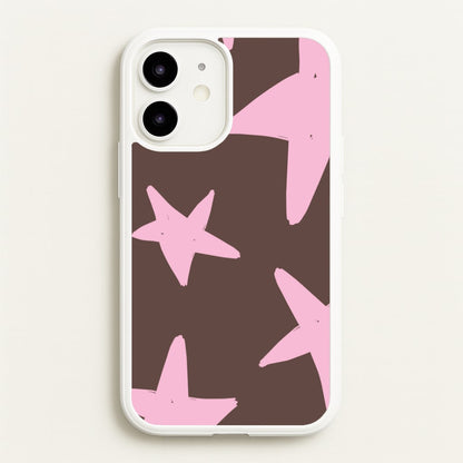 Chocolate & Strawberry Stars iPhone 12 Mini Case