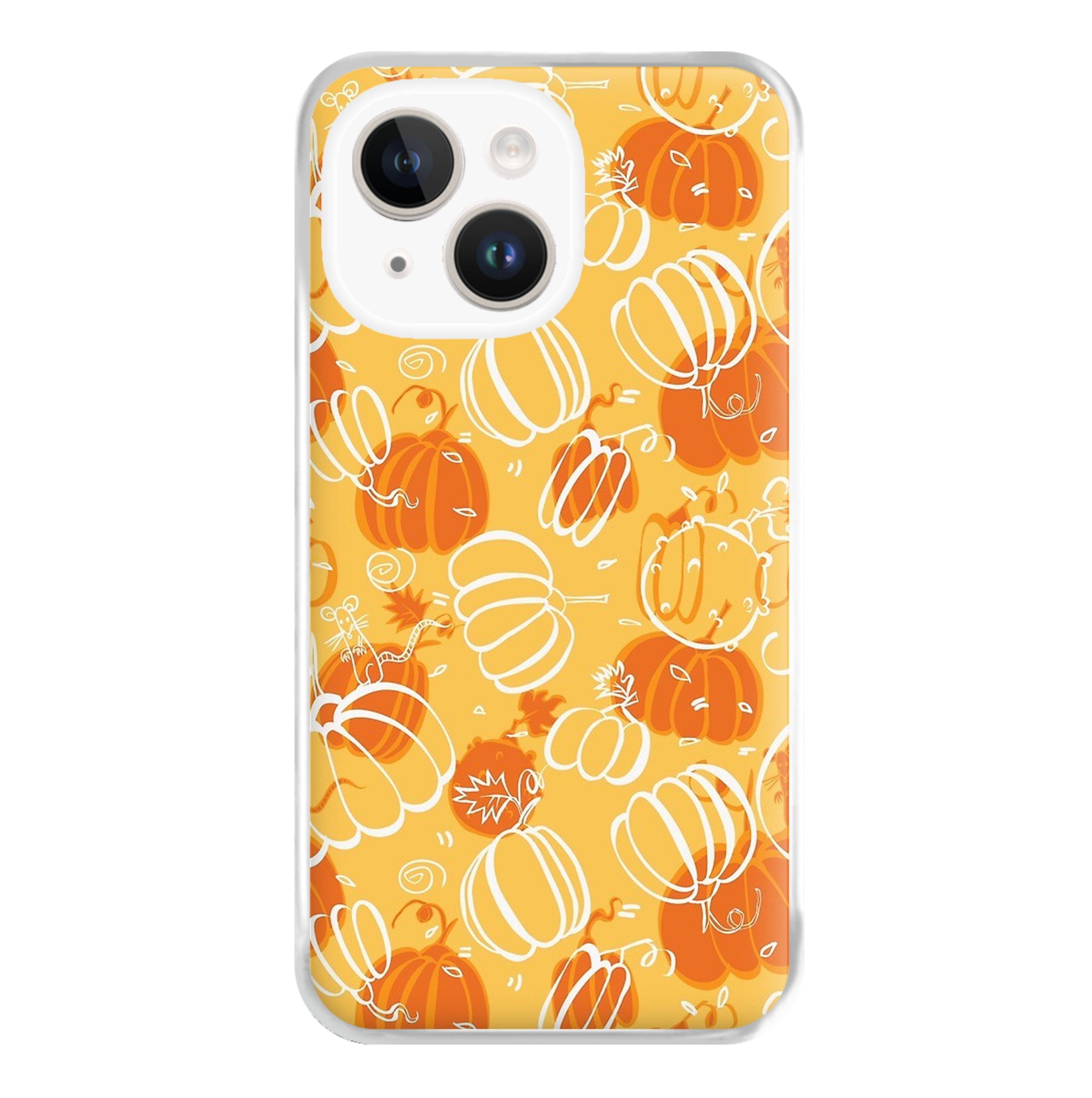 Drawn Pumpkin Pattern Phone Case