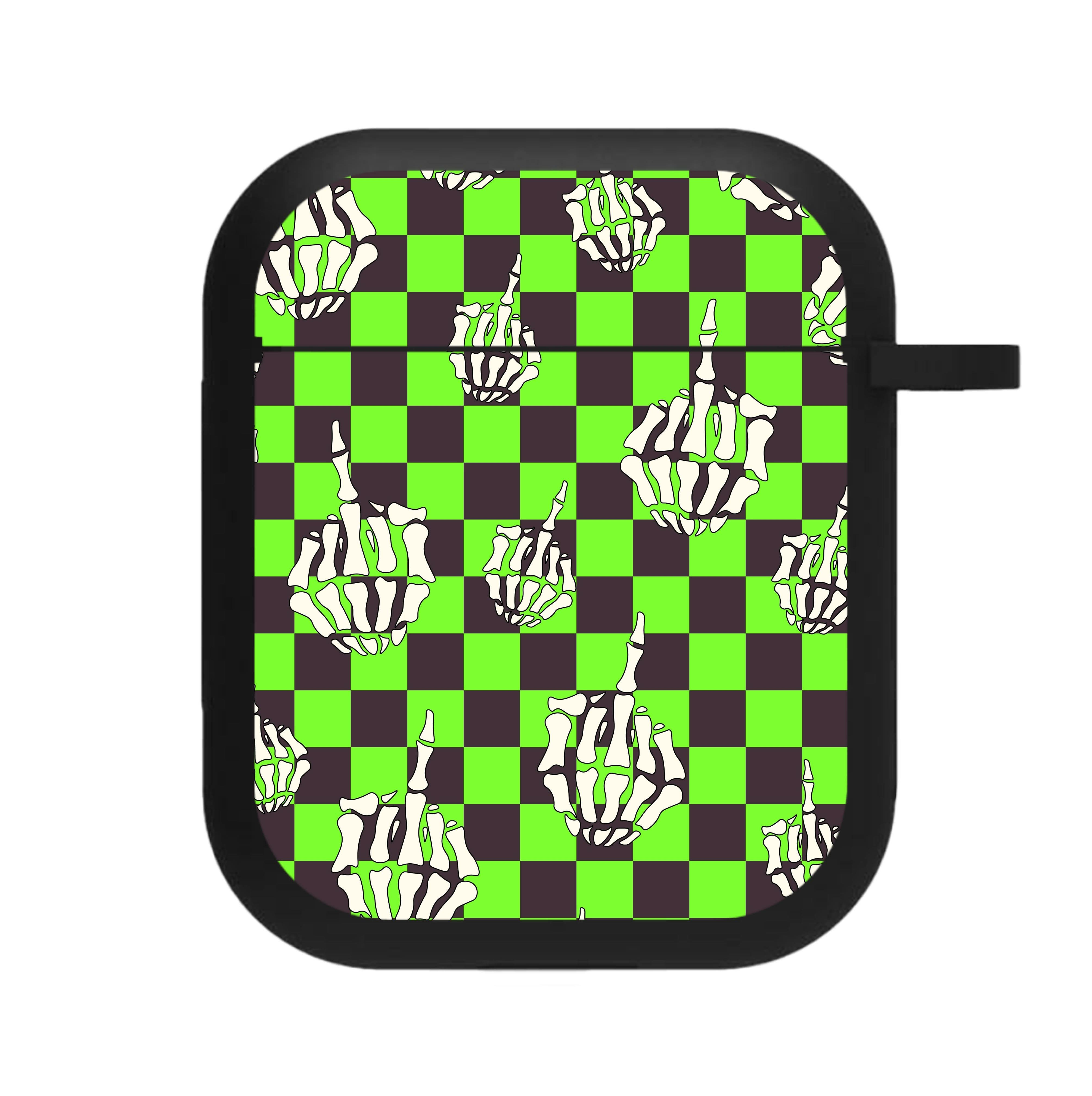 Green Middle Finger AirPods Case