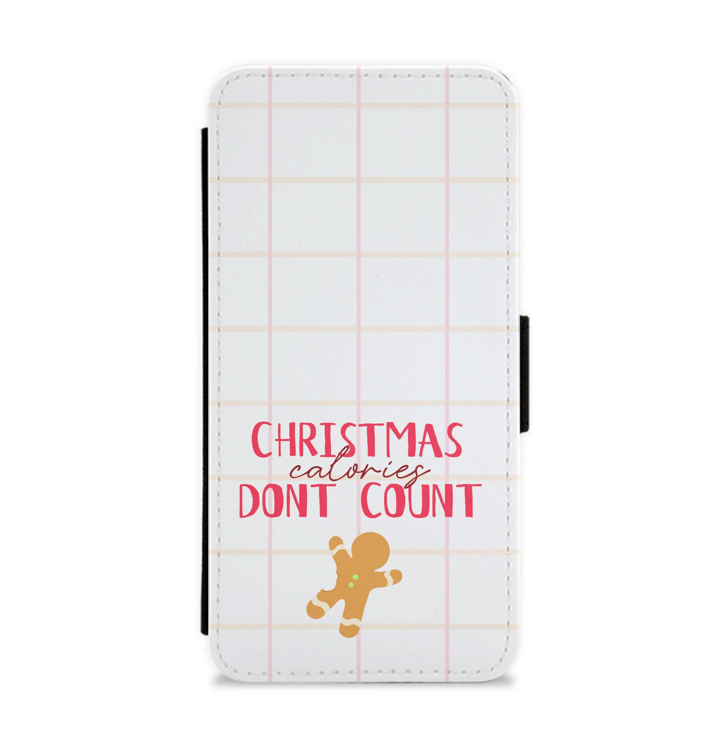 Christmas Calories Don't Count Flip / Wallet Phone Case