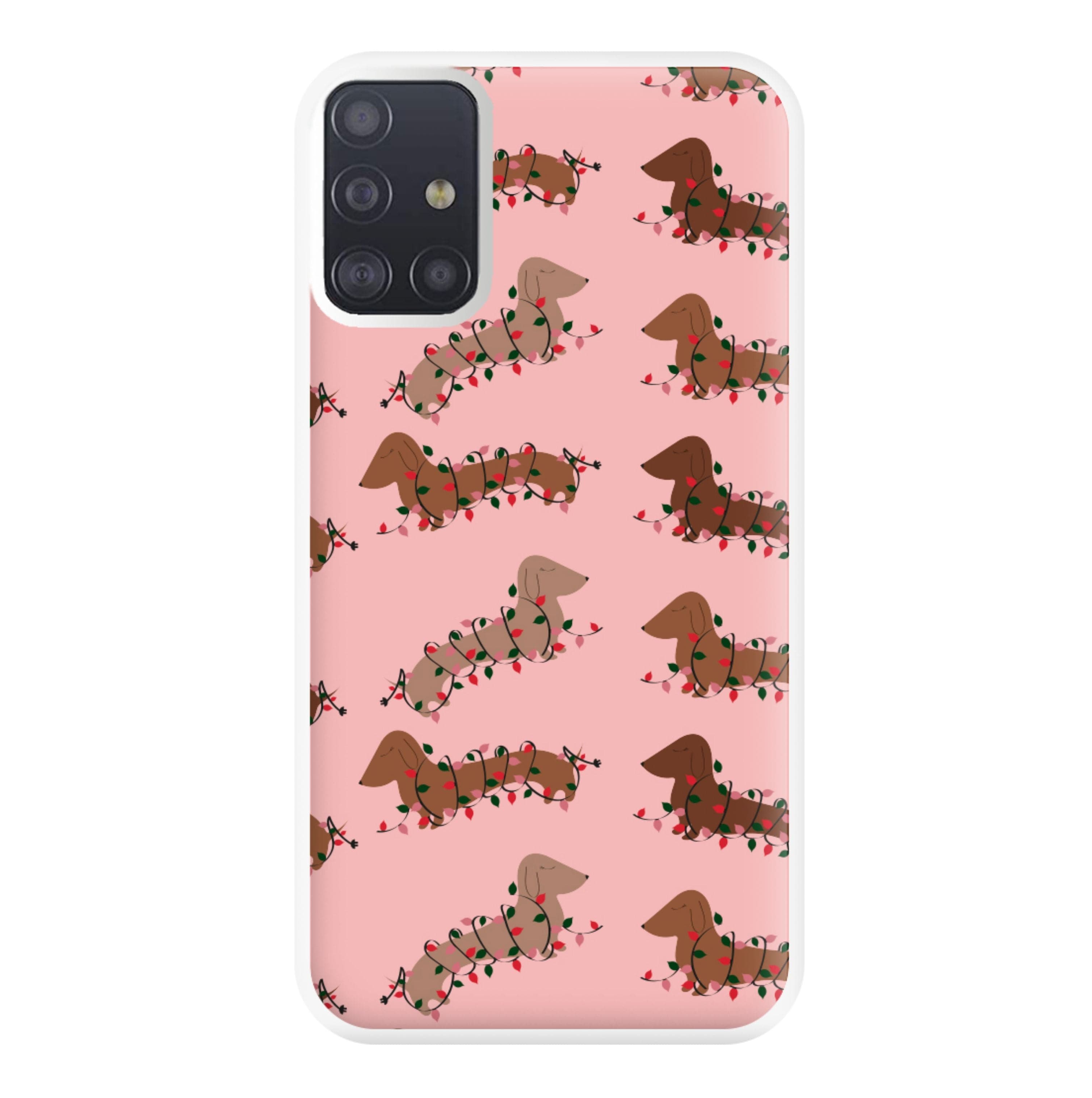 Dachshund Christmas Pattern Phone Case