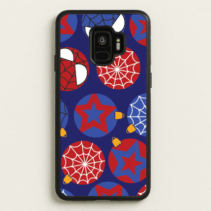 Spider Hero Baubles Pattern Galaxy S9 Case