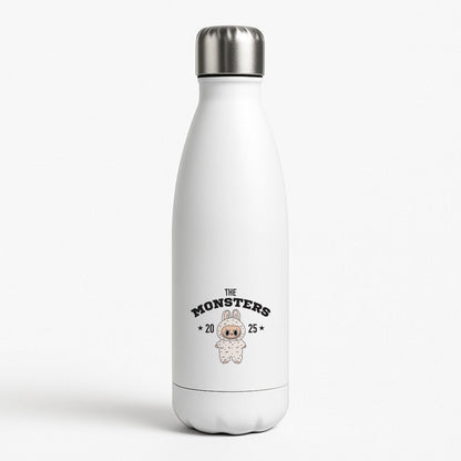 Cute Monster 2025 Pink White Water Bottle