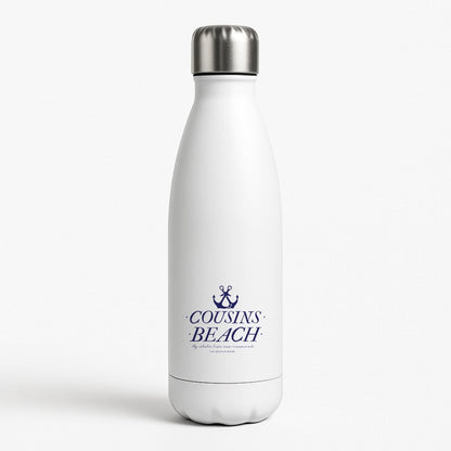 Stripes Cousin Beach White Water Bottle