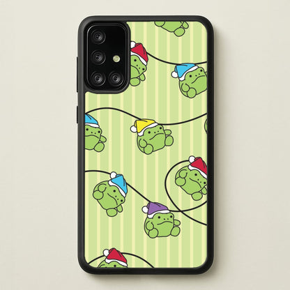 Christmas Frog Plush Fairylights Pattern Galaxy A71 Case
