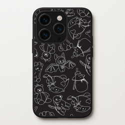 Halloween Plushies Pattern II - Halloween iPhone 15 Pro Max Case