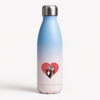 J And S Heart Blue Water Bottle