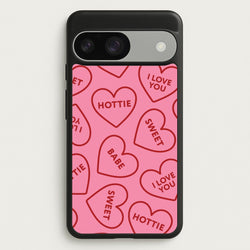 Quote Love Hearts Pattern Google Pixel 9 / 9 Pro Case