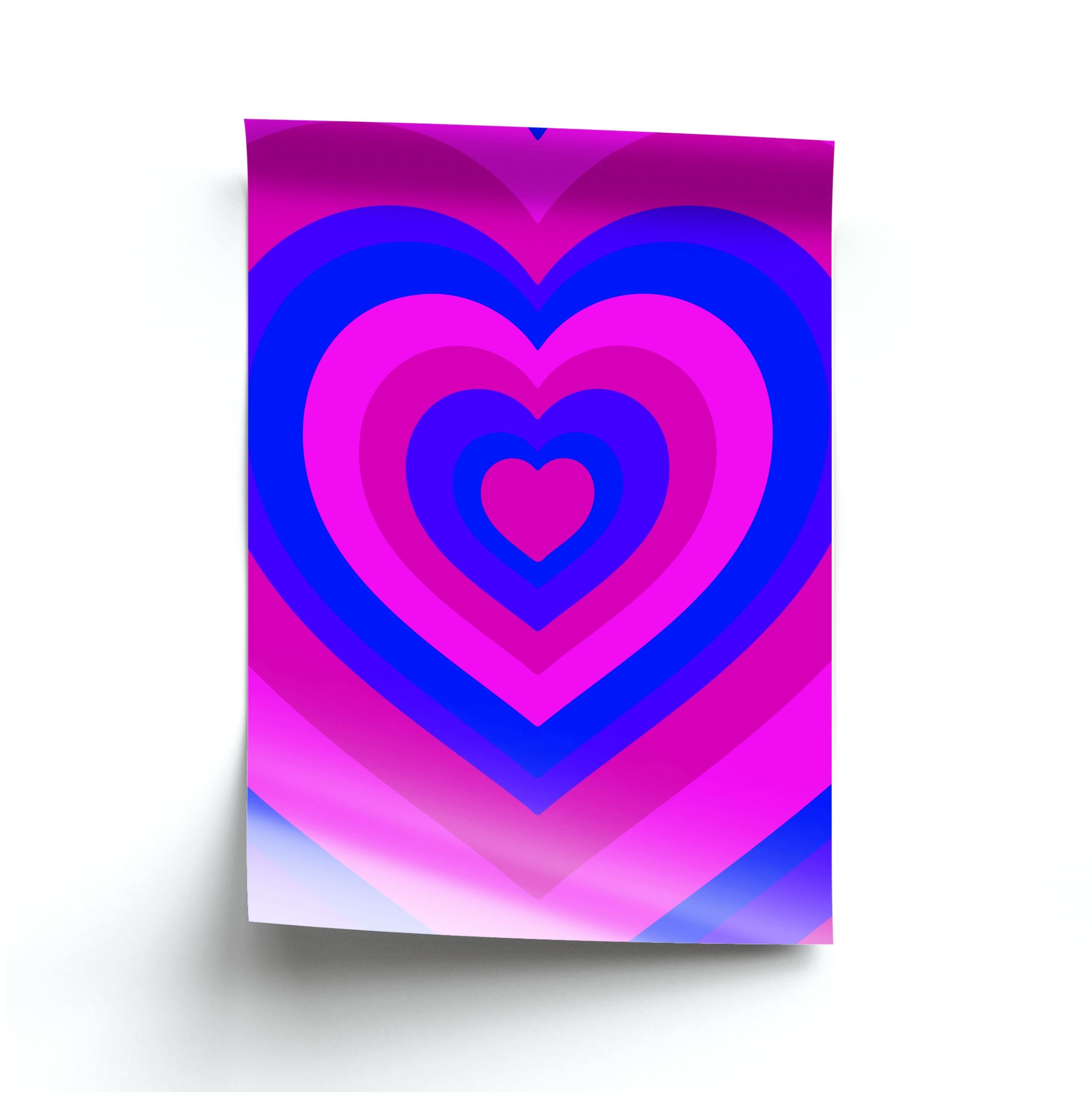 Bisexual Pride Heart Poster