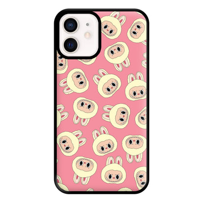 Cute Cream Monster Face Pattern iPhone 12 Mini Case