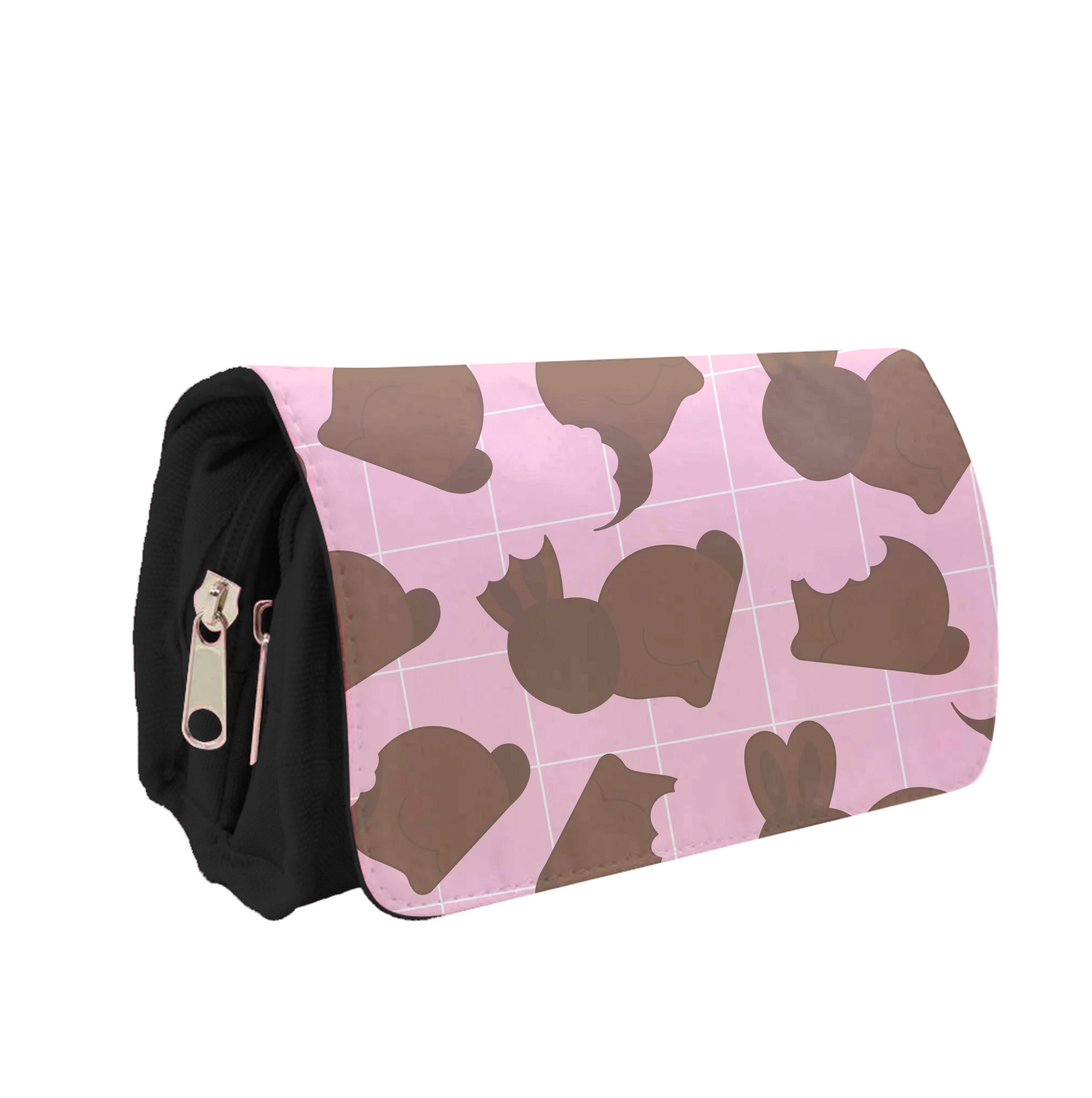 Chocolate Easter Bunny Pattern Pencil Case