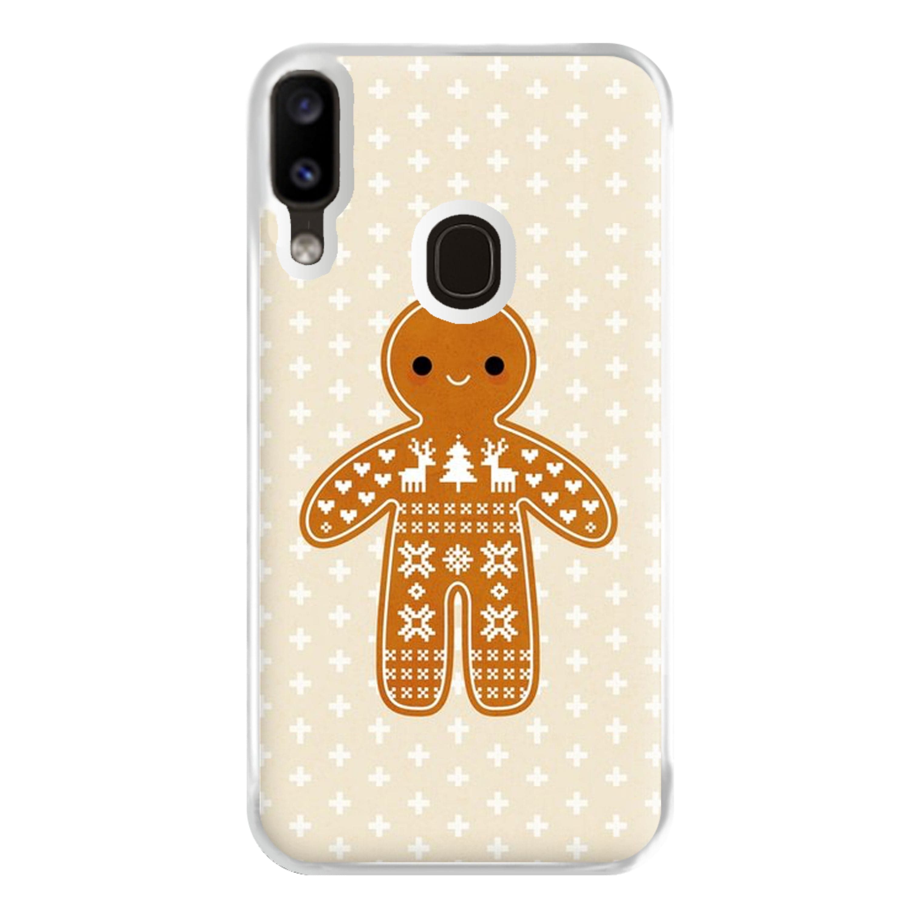 Christmas Jumper Pattern Gingerbread Man Phone Case