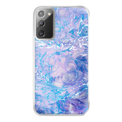 Sea Blue Swirly Marble Phone Case