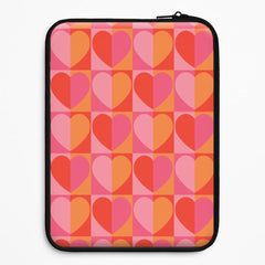 Sunset Hearts Pattern Laptop Sleeve