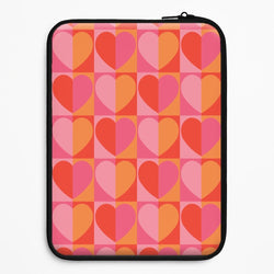 Sunset Hearts Pattern Universal Laptop Sleeve