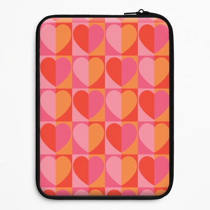 Sunset Hearts Pattern Universal Laptop Sleeve