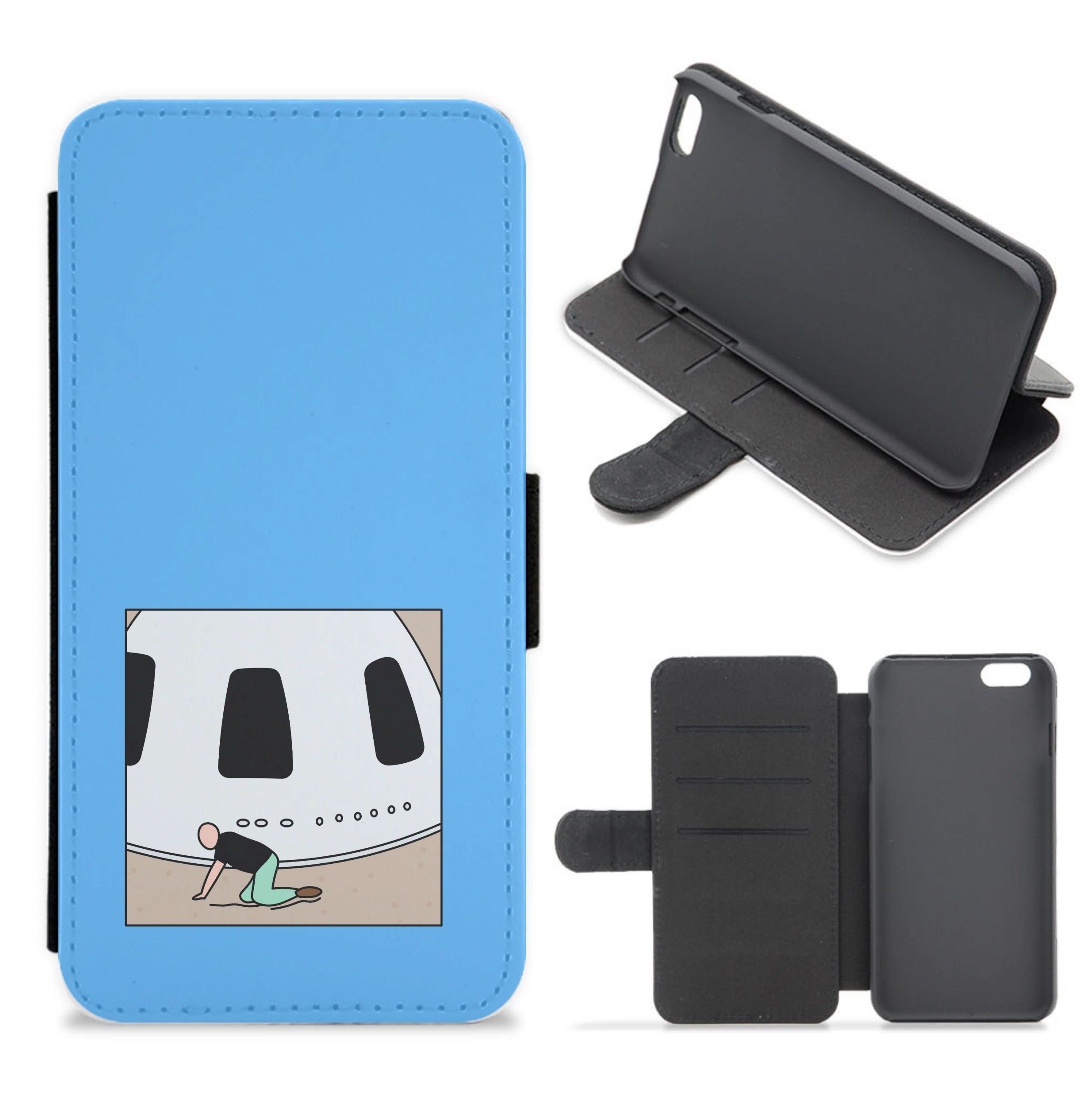 Jeff Falling Over Flip / Wallet Phone Case