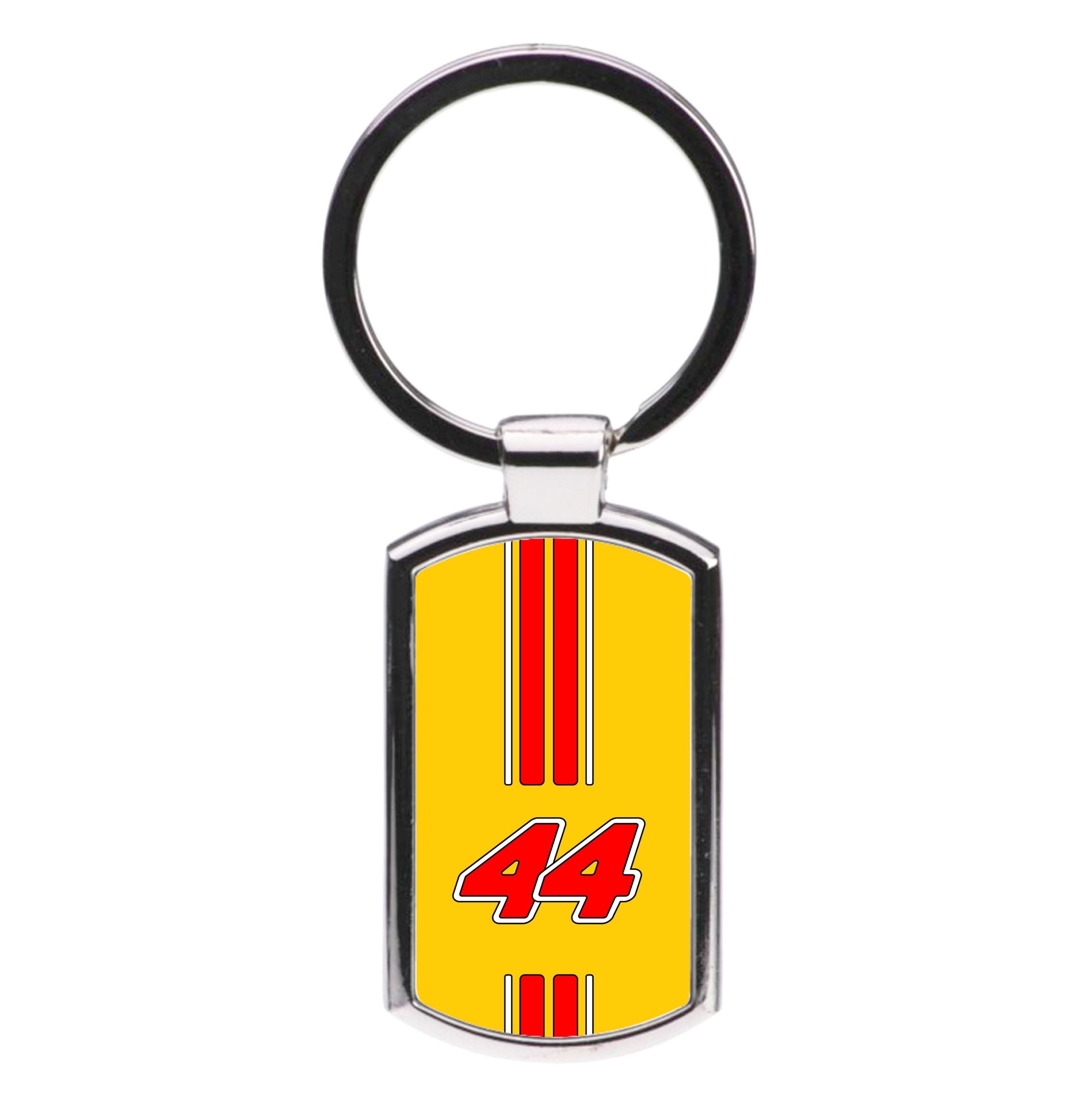 Retro Yellow And Red Hamilton Luxury Keyring