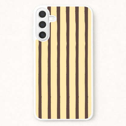 Vanilla & Chocolate Stripes Galaxy A17 Case