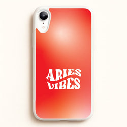 Aries Vibes Gradient Zodiac iPhone XR Case