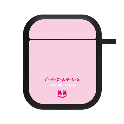 We're Just Friends - White Helmet DJ AirPods Case