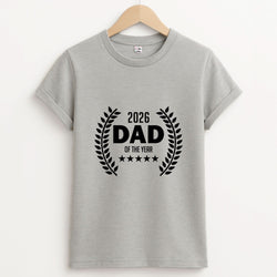 2026 Dad Rating Unisex Grey T-Shirt