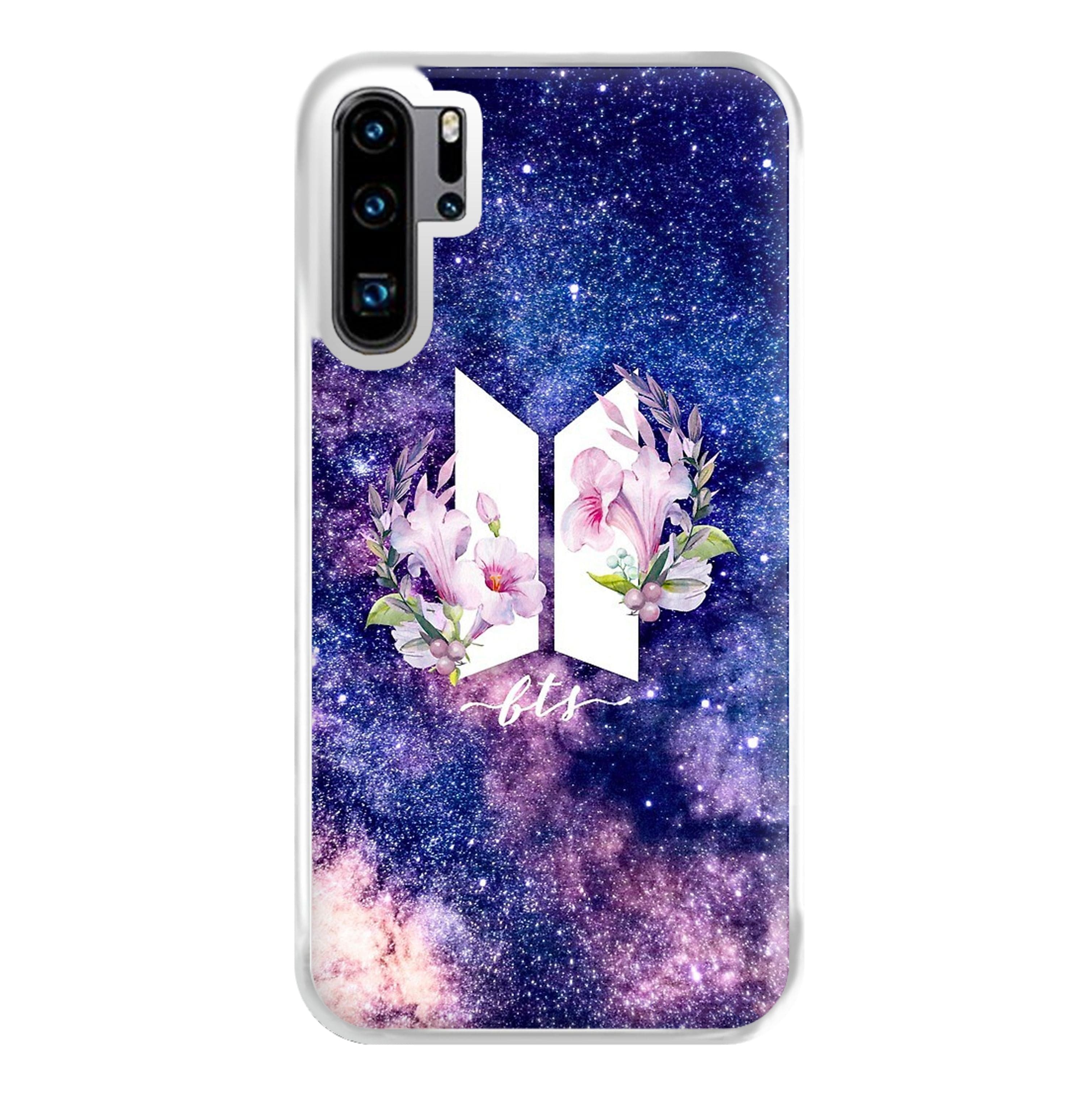 Galaxy Floral K-Pop Band Logo Phone Case