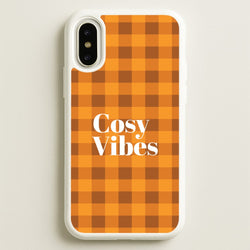 Checkered Cosy Vibes iPhone X / XS Case