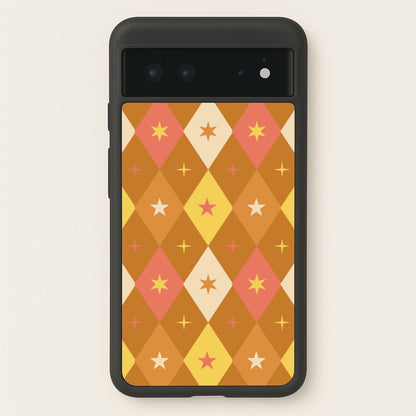 Retro Christmas Argyle Pattern Google Pixel 6 Case