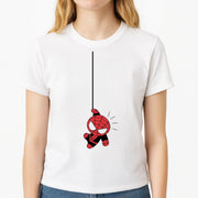 Gray Hanging Spider Hero T-Shirt 3