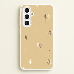 Minimal Christmas Trees Pattern Galaxy A16 Case