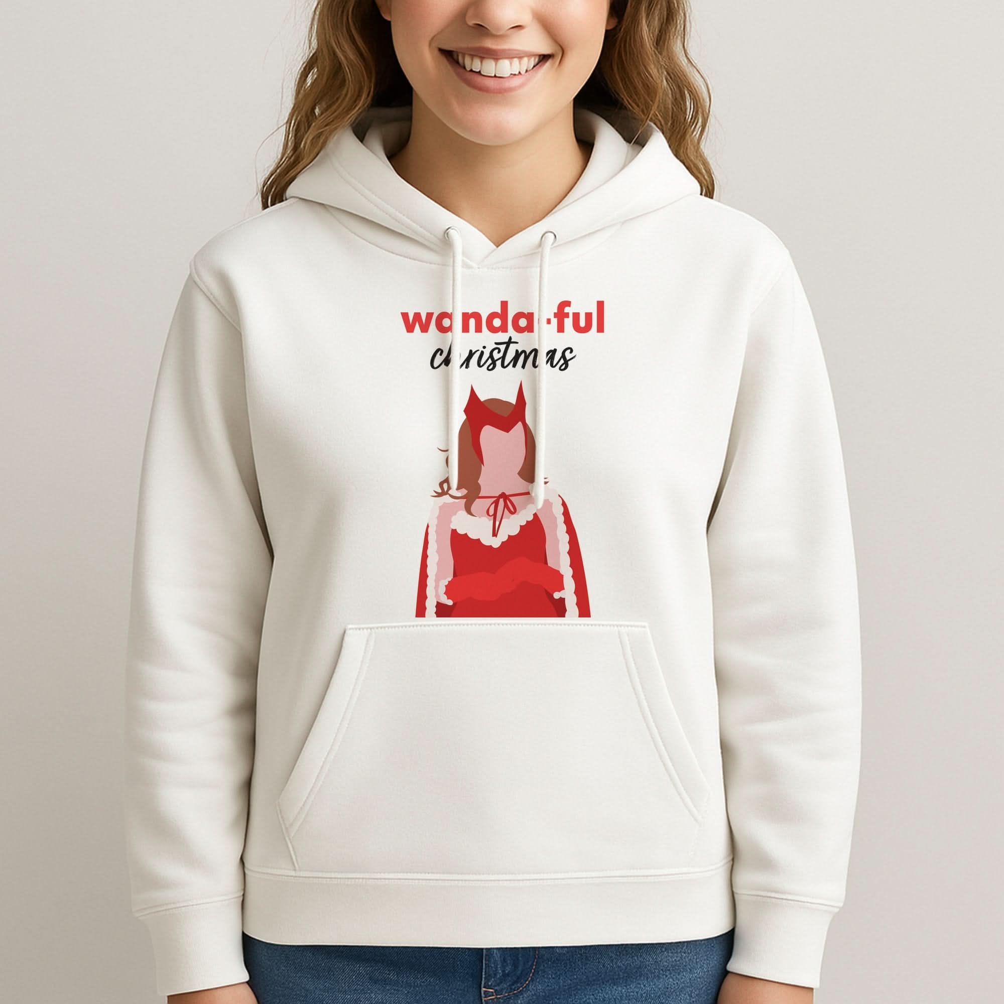 Wanda-ful Christmas Womans Hooded Sweatshirt