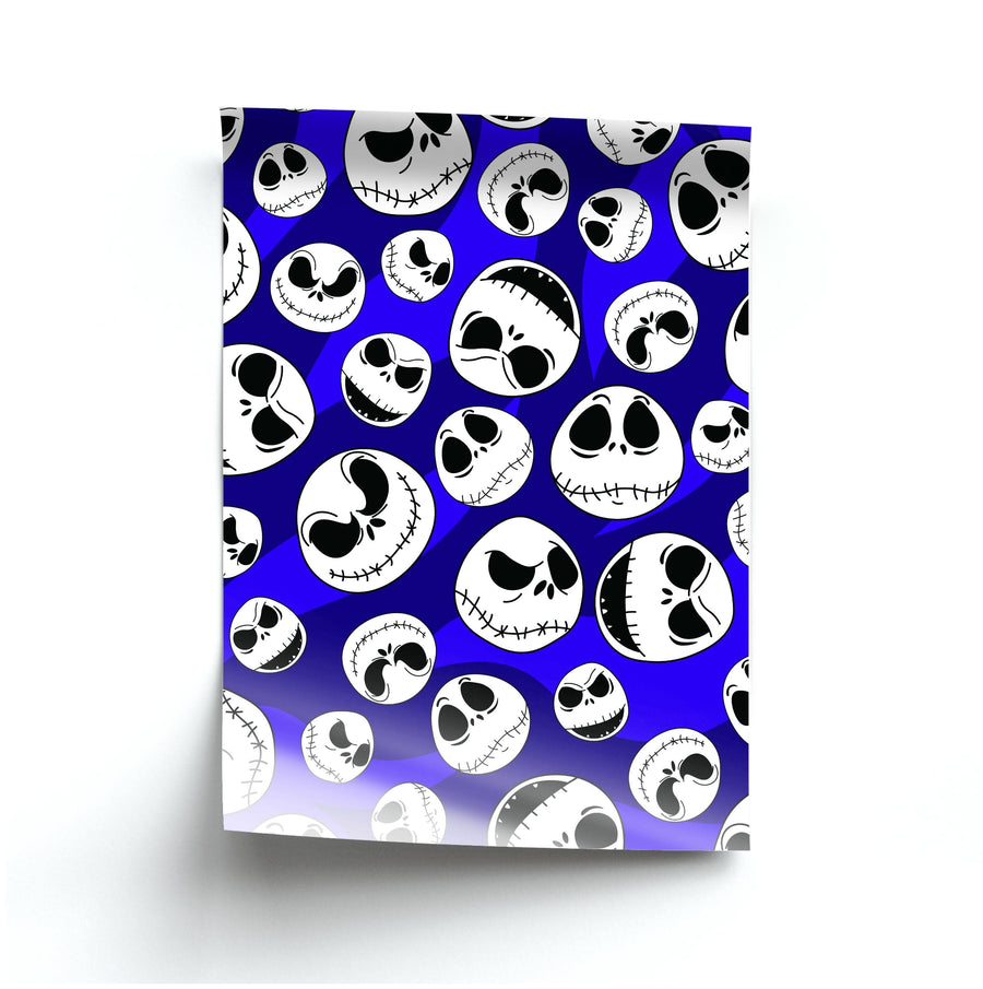 Skull Pattern Poster