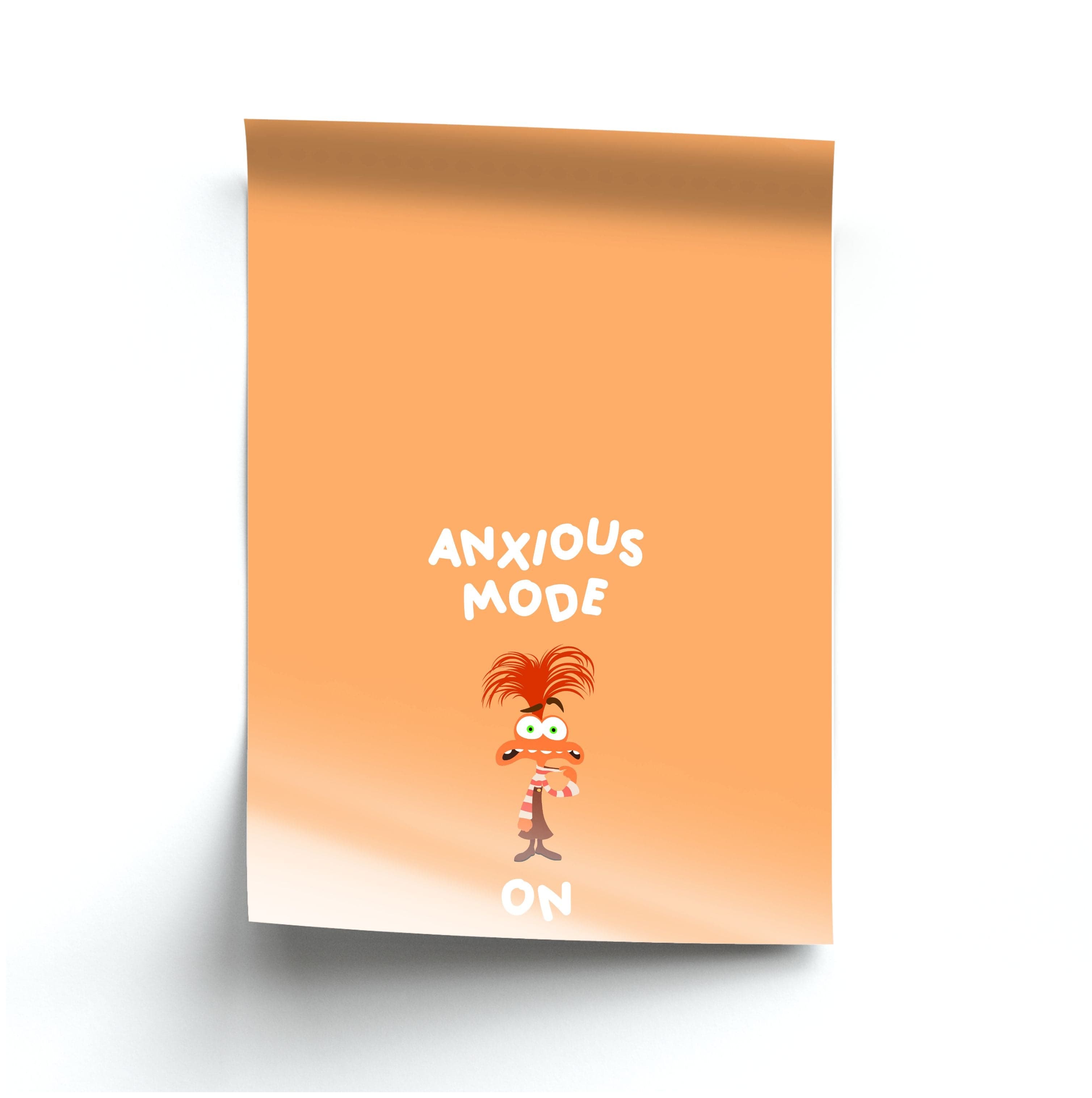 Anxious Mode On - Inside Out Poster