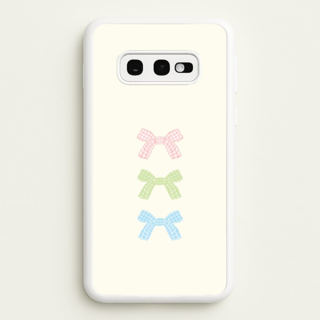 Gingham Tiered Ties Galaxy S10e Case