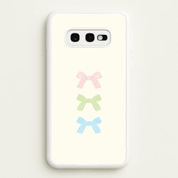 Gingham Tiered Ties Galaxy S10e Case