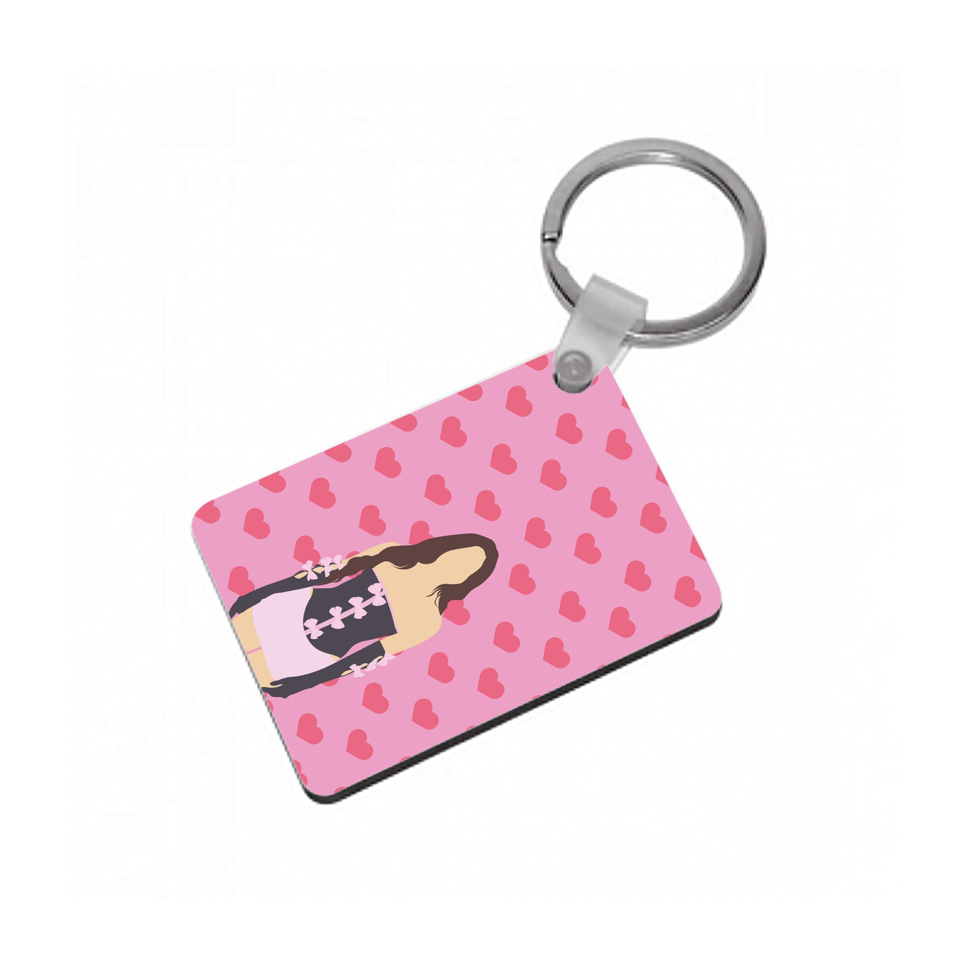 Pink Hearts - Olivia Keyring