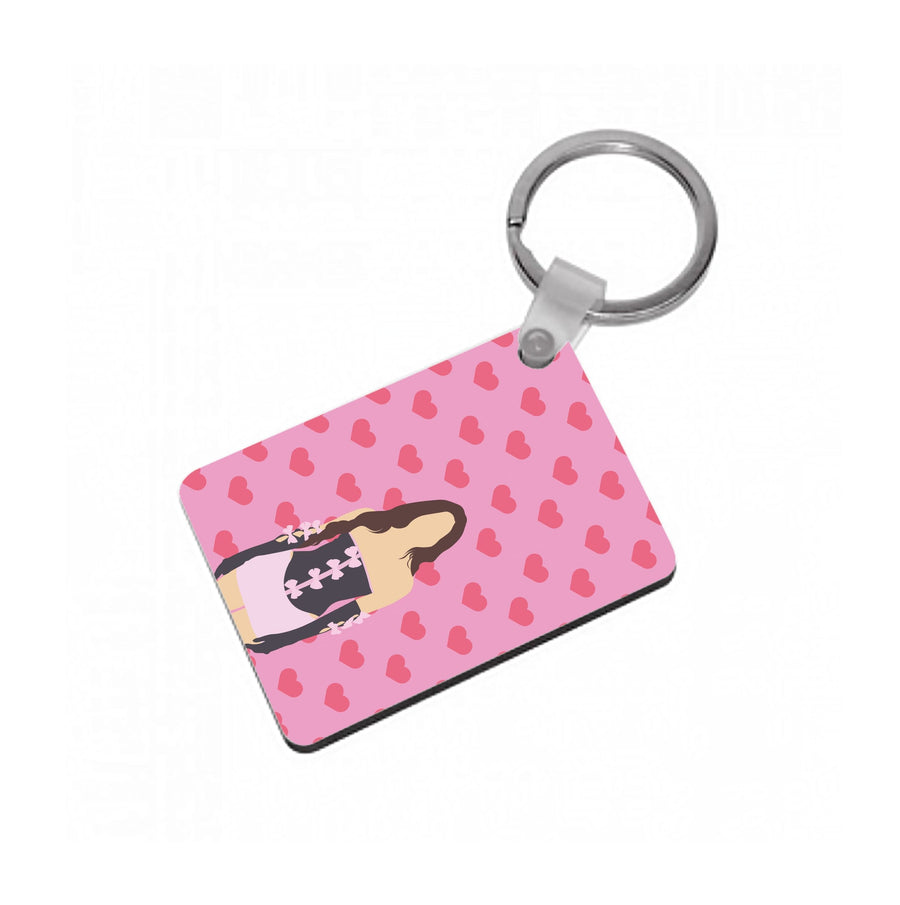 Pink Hearts - Olivia Keyring