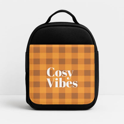 Checkered Cosy Vibes Insulated Lunch Bag
