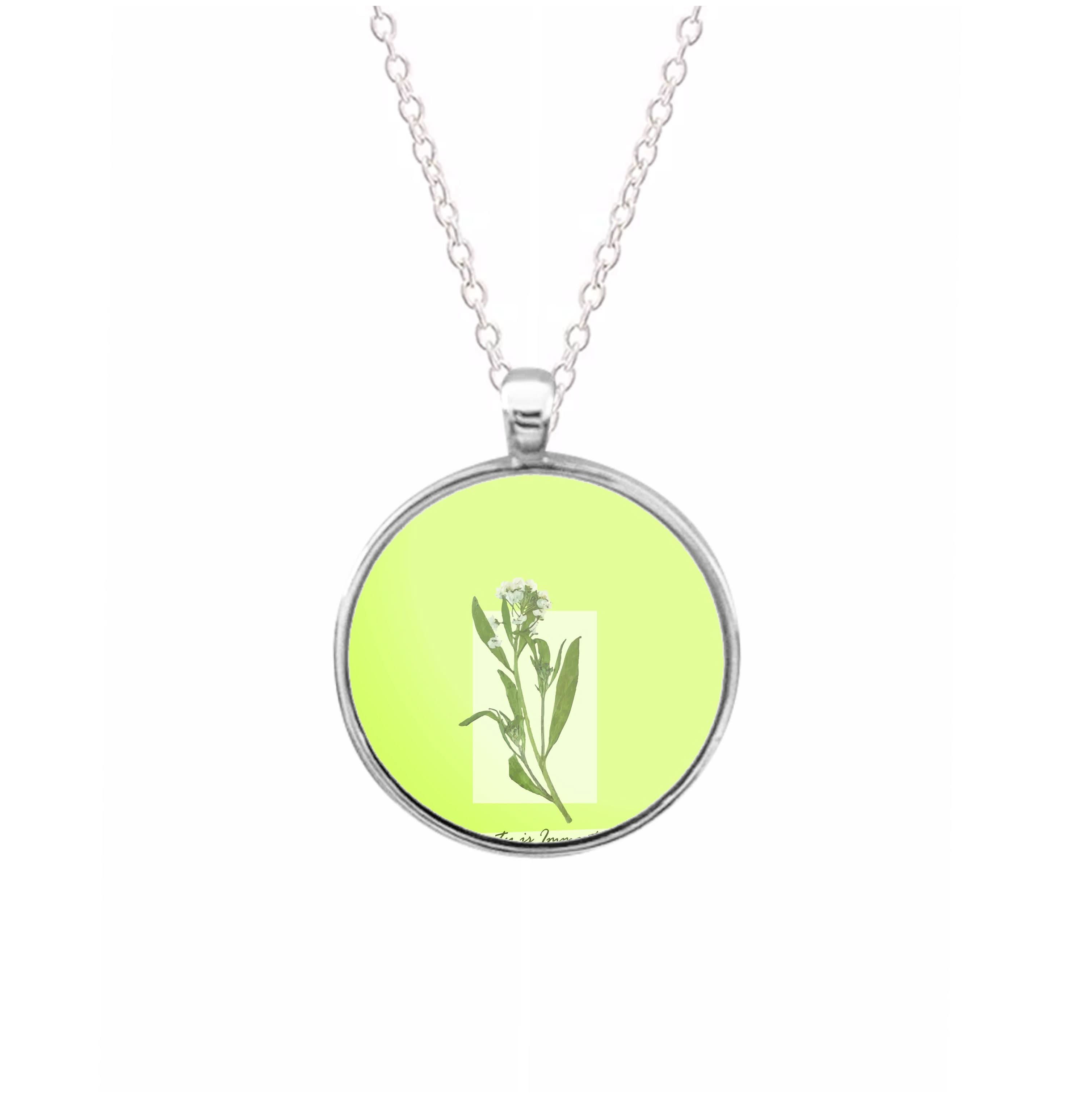 Beauty Is Immortal Press Flower Necklace